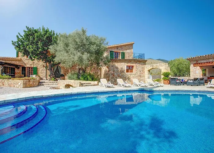 Beautiful 4 Bedrooms Bennassar Mountainside Views Willa Pollensa